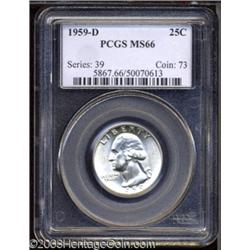 1959-D 25C MS66 PCGS.