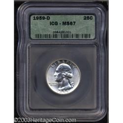 1959-D 25C MS67 ICG.