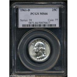 1961-D 25C MS66 PCGS.
