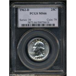 1962-D 25C MS66 PCGS.