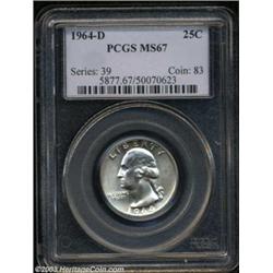 1964-D 25C MS67 PCGS.
