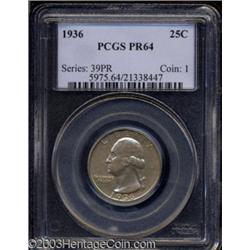 1936 25C PR64 PCGS.