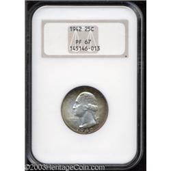 1942 25C PR67 NGC.