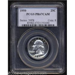1950 25C PR67 Cameo PCGS.
