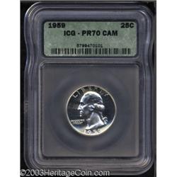 1959 25C PR70 Cameo ICG.
