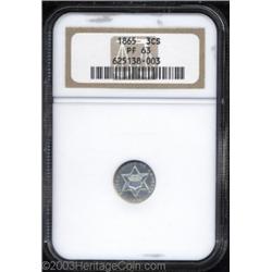 1865 3CS PR63 NGC.