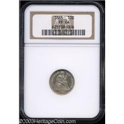 1865 10C PR64 NGC.