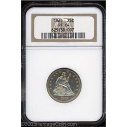 1865 25C PR64 NGC.