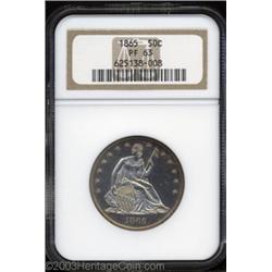 1865 50C PR63 NGC.
