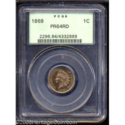 1869 1C PR64 Red PCGS.