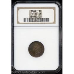 1869 1C PR63 Brown NGC.