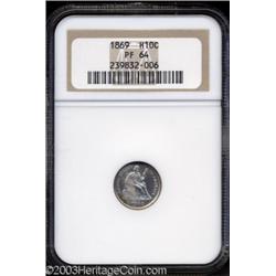 1869 H10C PR64 NGC.