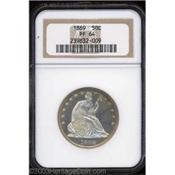 1869 50C PR64 NGC.