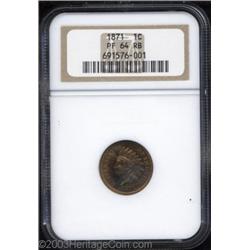 1871 1C PR64 Red and Brown NGC.