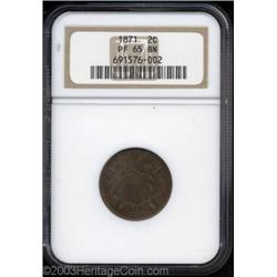 1871 2C PR65 Brown NGC.