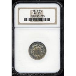 1871 5C PR65 NGC.