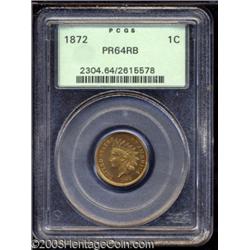 1872 1C PR64 Red and Brown PCGS.