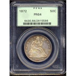 1872 50C PR64 PCGS.