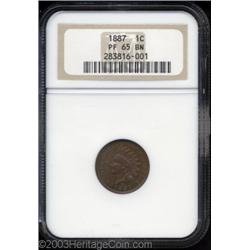 1887 1C PR65 Brown NGC.