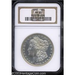 1892 $1 PR62 NGC.