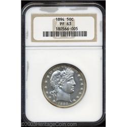 1894 50C PR63 NGC.