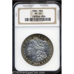 1894 $1 PR63 NGC.
