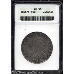 1806/5 50C AU50 ANACS.