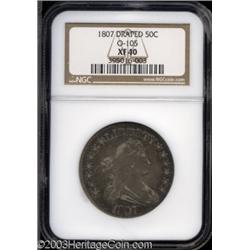 1807 50C Draped Bust XF40 NGC.