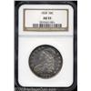 Image 1 : 1828 50C Square Base 2, Small 8, Large Letters AU55 NGC.