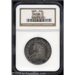 1828 50C Square Base 2, Small 8, Large Letters MS66 NGC.