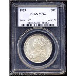 1829 50C MS62 PCGS.