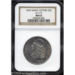 1832 50C Small Letters MS62 NGC.