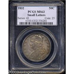 1832 50C Small Letters MS63 PCGS.