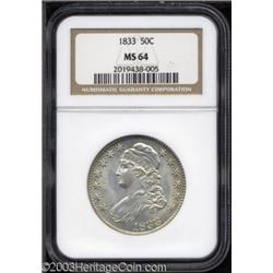 1833 50C MS64 NGC.