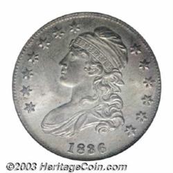 1836 50C Lettered Edge MS64 NGC.