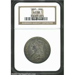 1837 50C AU58 NGC.