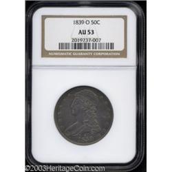1839-O 50C AU53 NGC.