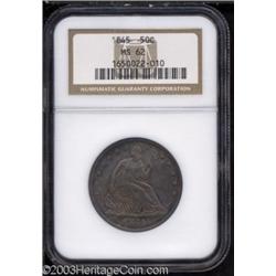 1845 50C MS62 NGC.