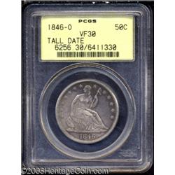 1846-O 50C Tall Date VF30 PCGS.