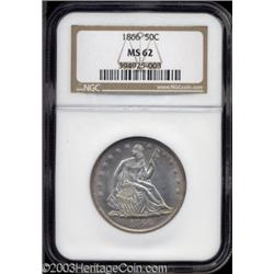 1866 50C MS62 NGC.