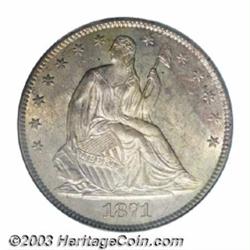 1871-S 50C MS64 PCGS.