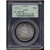 Image 1 : 1873-CC 50C No Arrows AU50 PCGS.