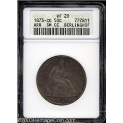1873-CC 50C Arrows VF20 ANACS.