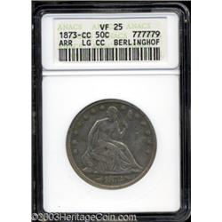 1873-CC 50C Arrows VF25 ANACS.