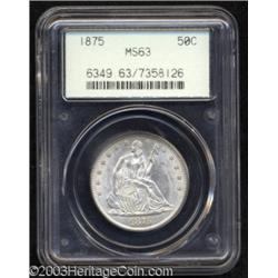 1875 50C MS63 PCGS.