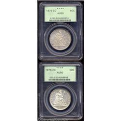 1876-CC AU50 PCGS,