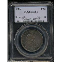 1886 50C MS64 PCGS.