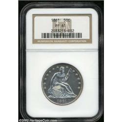 1861 50C PR61 NGC.