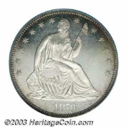 1873 50C No Arrows, Closed 3 PR64 Cameo PCGS.