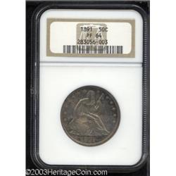 1891 50C PR64 NGC.